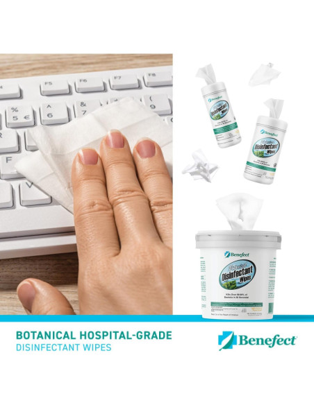 Toallitas Desinfectantes Botánicas Benefect 90 Unidades - Antibacterianas Toallitas Desinfectantes Botánicas Benefect 90 Unidades - Antibacterianas