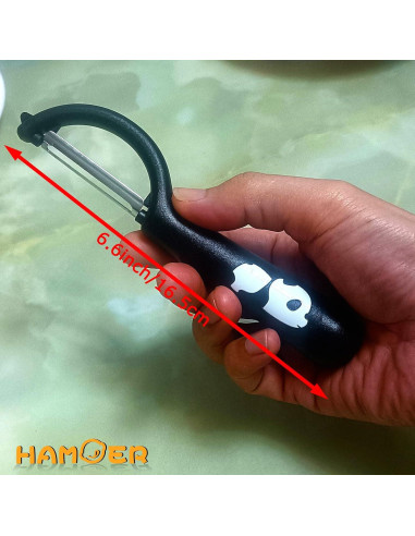 Pelador y Rallador 2 en 1 HAMOER Acero Inoxidable Ergonómico