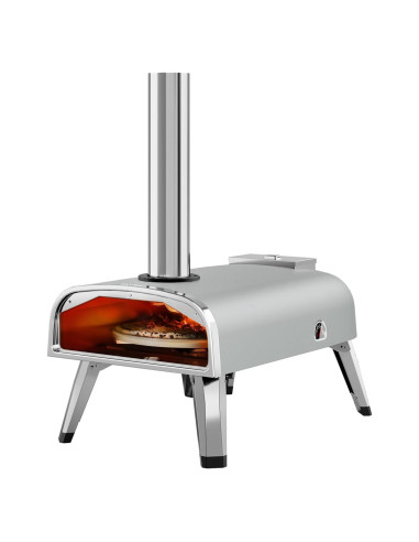 Horno de Pizza Exterior aidpiza SP120 12" Rotativo con Termómetro