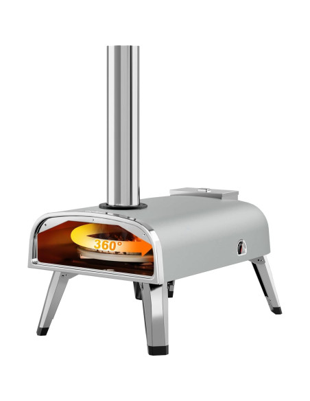 Horno de Pizza Exterior aidpiza SP120 12" Rotativo con Termómetro Horno de Pizza Exterior aidpiza SP120 12" Rotativo con Termómetro