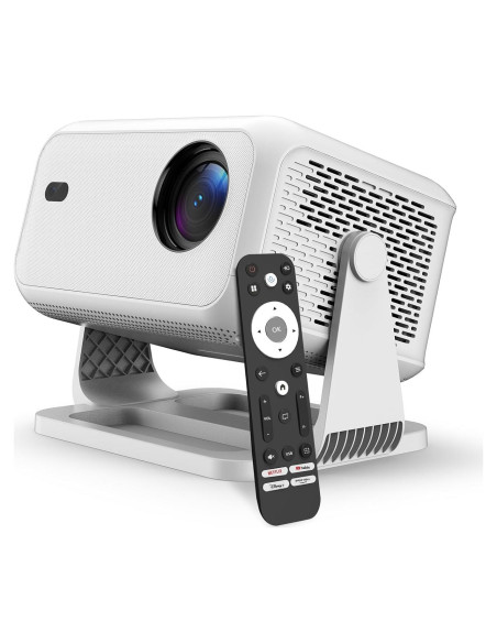 Proyector Inteligente 4K NRKDUBQ con WiFi y Bluetooth - Blanco Proyector Inteligente 4K NRKDUBQ con WiFi y Bluetooth - Blanco