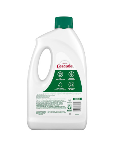 Detergente Líquido en Gel Cascade Libre y Claro 2.12L
