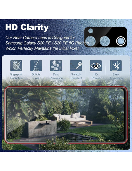 Reemplazo Lente Cristal Cámara Trasera Samsung Galaxy S20 FE 2 Pcs Reemplazo Lente Cristal Cámara Trasera Samsung Galaxy S20 FE 2 Pcs