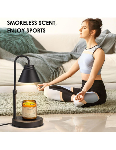 Lámpara Calentadora de Velas Woderdeng con Temporizador y 2 Bombillas