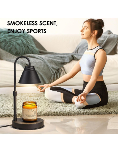 Lámpara Calentadora de Velas Woderdeng con Temporizador y 2 Bombillas Lámpara Calentadora de Velas Woderdeng con Temporizador y 2 Bombillas