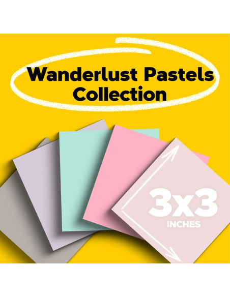 Notas Reutilizables Post-it Recicladas 7.62 cm 5 Bloc Pastel Notas Reutilizables Post-it Recicladas 7.62 cm 5 Bloc Pastel