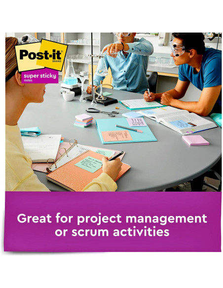 Notas Reutilizables Post-it Recicladas 7.62 cm 5 Bloc Pastel Notas Reutilizables Post-it Recicladas 7.62 cm 5 Bloc Pastel
