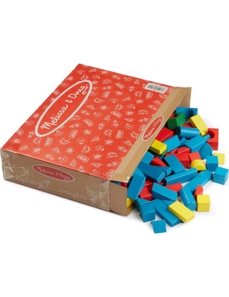 Juego de Bloques de Madera Melissa & Doug - 200 Piezas Colores y Formas Juego de Bloques de Madera Melissa & Doug - 200 Piezas Colores y Formas