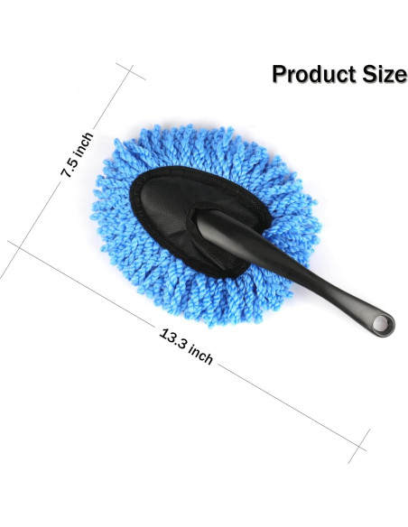 Amiss 2 Pack Mini Cepillos de Microfibra para Coche - Azul Amiss 2 Pack Mini Cepillos de Microfibra para Coche - Azul