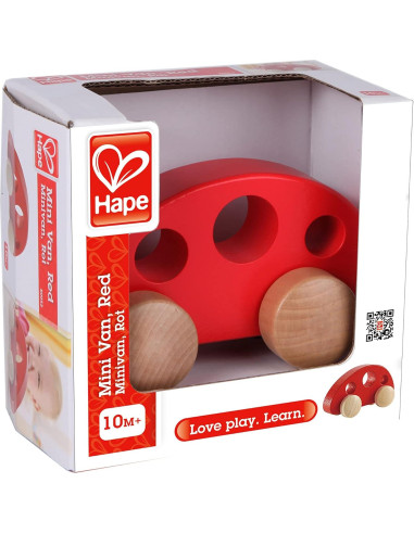 Mini Furgoneta de Madera Hape para Niños - Juguete Seguro