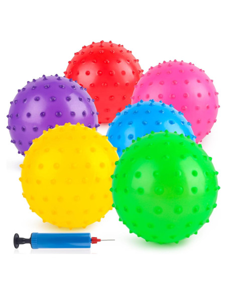Pelotas Rebotadoras LOVEINUSA 6PCS 17.78 cm PVC para Niños Pelotas Rebotadoras LOVEINUSA 6PCS 17.78 cm PVC para Niños