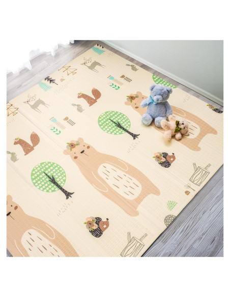 Alfombra de Juego Plegable Sorbus 1.78x2m Impermeable Amigos del Bosque Alfombra de Juego Plegable Sorbus 1.78x2m Impermeable Amigos del Bosque