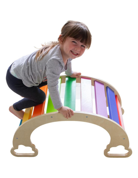 Tabla de Balanceo Grande Schooled - Juguete de Madera Multicolor Tabla de Balanceo Grande Schooled - Juguete de Madera Multicolor