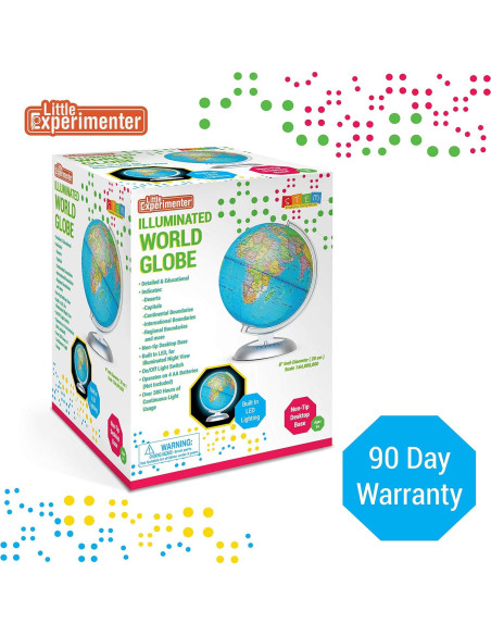 Globo Terráqueo Iluminado Little Experimenter 20 cm para Niños Globo Terráqueo Iluminado Little Experimenter 20 cm para Niños