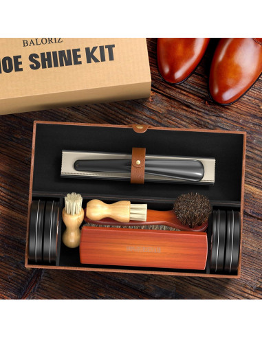 Kit de Cuidado de Zapatos de Cuero Jiuzuan 13 Piezas
