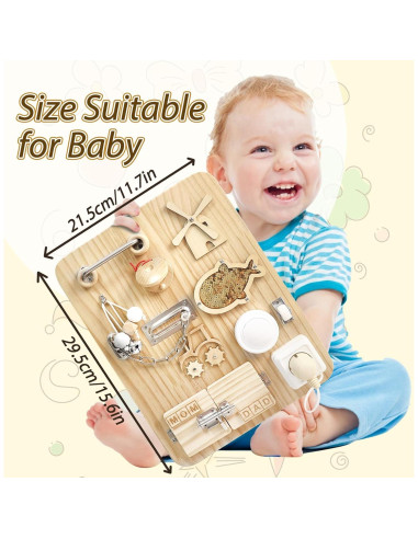 Tablero Ocupado Montessori de Madera VIESMUMU 39.6x29.7cm
