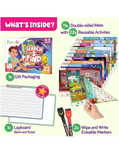 Libro de Actividades Buscar y Encontrar Funcils - 30 Juegos para Niños 3-6 Años 2