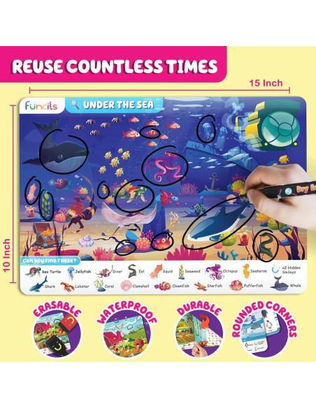 Libro de Actividades Buscar y Encontrar Funcils - 30 Juegos para Niños 3-6 Años Libro de Actividades Buscar y Encontrar Funcils - 30 Juegos para Niños 3-6 Años