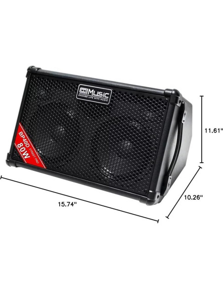 Amplificador de guitarra acústica Coolmusic BP40D 80W Bluetooth Amplificador de guitarra acústica Coolmusic BP40D 80W Bluetooth