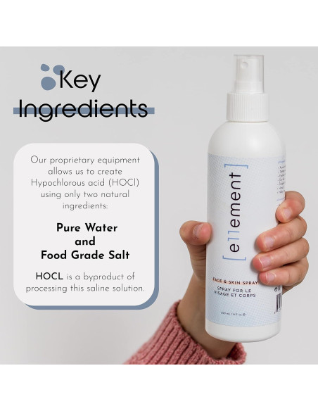 Spray Facial y Corporal e11ement 59 ml - Ácido Hipocloroso Natural Spray Facial y Corporal e11ement 59 ml - Ácido Hipocloroso Natural