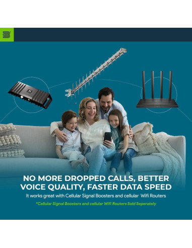 Antena Log Periódica LPDA Bolton 698-2700 MHz +12 dBi