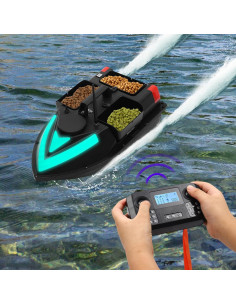 Barco de Cebo para Pesca GDIFLS con Control Remoto y LED 2