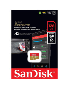 Tarjeta MicroSD SanDisk Extreme V30 A2 128GB 4K para Drones 2