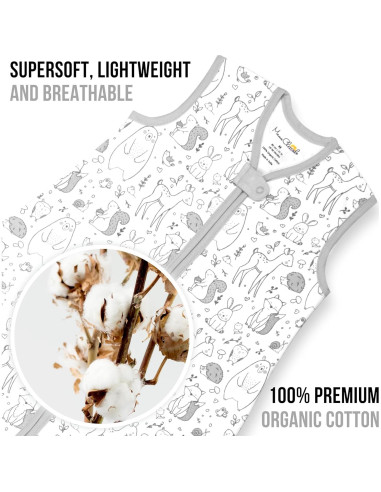 Saco de dormir Mama Cheetah 0.5 TOG para niños con pies