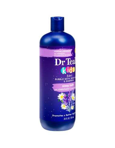 Gel de Baño y Champú 3 en 1 Dr Teal's para Niños 591 ml