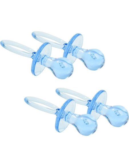 50 Chupetes de Acrílico Azul para Fiesta de Bebé DIY 50 Chupetes de Acrílico Azul para Fiesta de Bebé DIY
