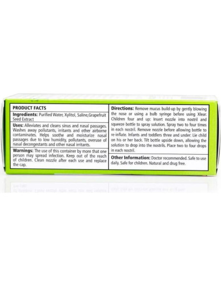 Spray Nasal Salino Natural Xlear para Niños 0.75 oz Spray Nasal Salino Natural Xlear para Niños 0.75 oz