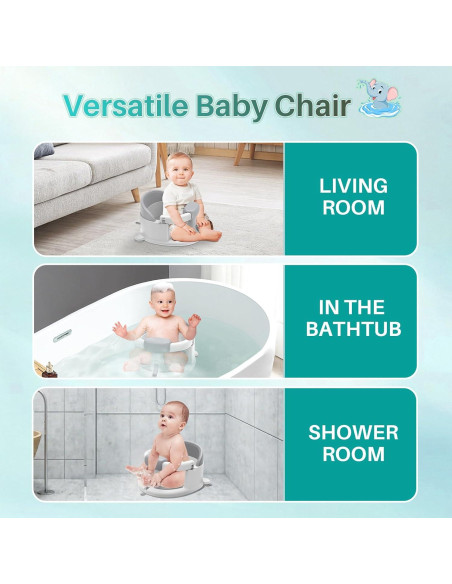 Asiento de Baño Inaya para Bebés 6-24 Meses Antideslizante Asiento de Baño Inaya para Bebés 6-24 Meses Antideslizante