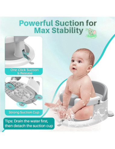 Asiento de Baño Inaya para Bebés 6-24 Meses Antideslizante