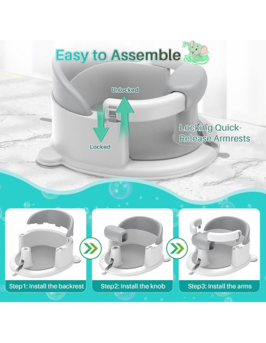 Asiento de Baño Inaya para Bebés 6-24 Meses Antideslizante