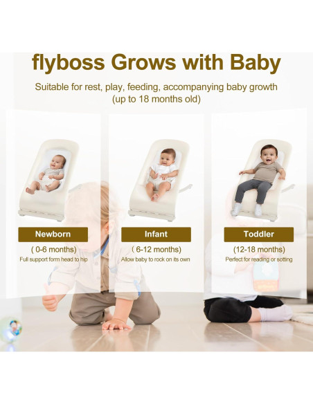 Silla de rebote 3 en 1 Flyboss Khaki Avena - 4 posiciones, 15 kg Silla de rebote 3 en 1 Flyboss Khaki Avena - 4 posiciones, 15 kg