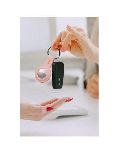 Funda HUEX LAUT para AirTag - Silicona Ligera Negra