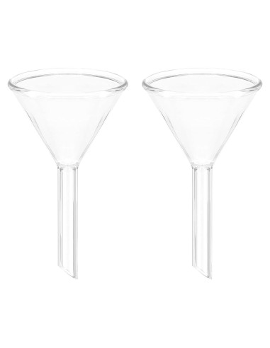 Embudo de Vidrio Borosilicato PATIKIL 40mm - Paquete de 2