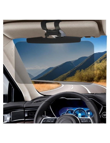 Visera Solar para Coche Povtii Polarizada Ajustable 21.6x34.5cm