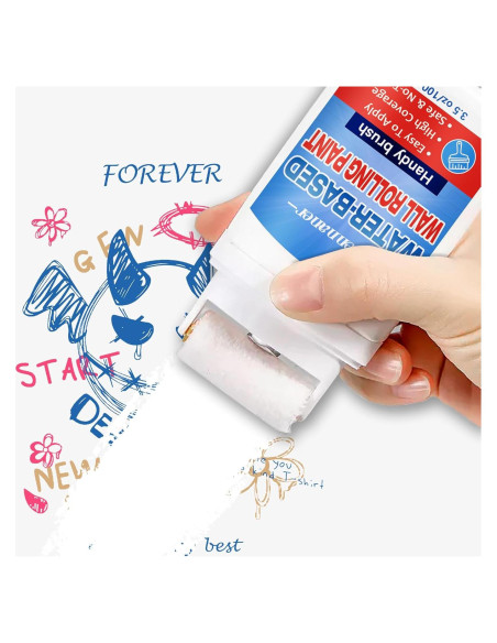 Kit de Pintura Blanca para Pared Clennaner 99g - Rodillo Integrado Kit de Pintura Blanca para Pared Clennaner 99g - Rodillo Integrado