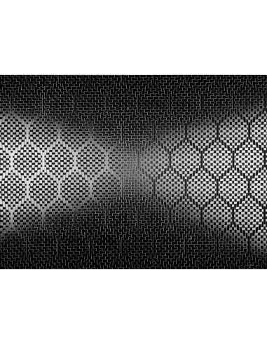 Vinilo de Envoltura Automotriz V2 Carbono Negro Hex 0.91m x 1.52m