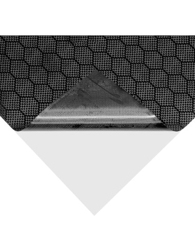 Vinilo de Envoltura Automotriz V2 Carbono Negro Hex 0.91m x 1.52m