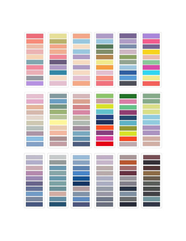 Pestañas Adhesivas Morandi Newplenty 3600 Pcs Multicolor