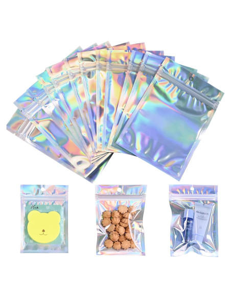 Bolsas Mylar Holográficas 4x6" 120Pcs NexLevVac Reutilizables Bolsas Mylar Holográficas 4x6" 120Pcs NexLevVac Reutilizables