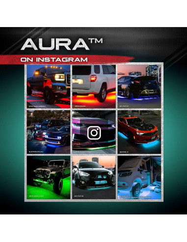 Kit de Luces LED Underglow OPT7 Aura Pro para Camiones RGB