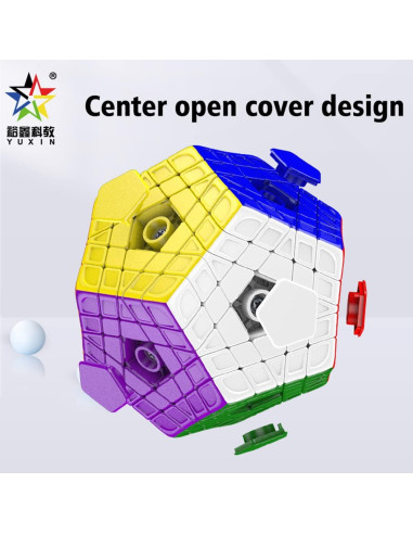 Cubo Gigaminx 5x5 HELLOCUBE Sin Etiquetas 371g Juguete