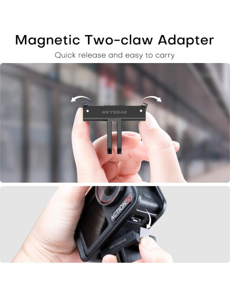 Soporte de Liberación Rápida REYGEAK para DJI OSMO Action 5 Pro/4/3 - 2 Piezas Soporte de Liberación Rápida REYGEAK para DJI OSMO Action 5 Pro/4/3 - 2 Piezas