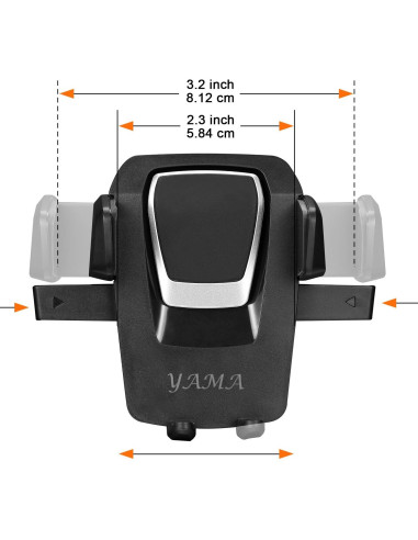 Soporte para teléfono iOttie Easy One Touch 3 Ajustable Negro