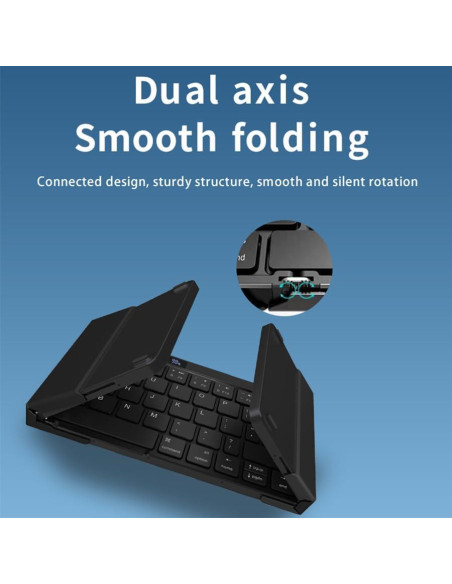 Teclado Bluetooth Plegable JOMAA con Trackpad y RGB Teclado Bluetooth Plegable JOMAA con Trackpad y RGB
