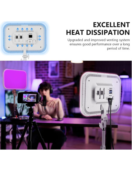 Panel de Luz LED RGB Neewer 60W 2500K-8500K 2 Piezas Panel de Luz LED RGB Neewer 60W 2500K-8500K 2 Piezas