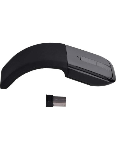 Ratón Táctil Plegable USB 2.4GHz Yunseity Ergonómico Negro